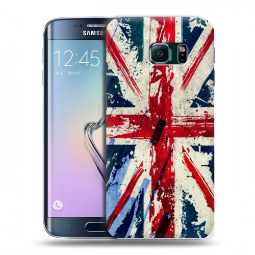 Дизайнерский пластиковый чехол для Samsung Galaxy S6 Edge Флаг Британии