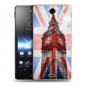 Дизайнерский пластиковый чехол для Sony Xperia TX Флаг Британии