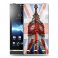 Дизайнерский пластиковый чехол для Sony Xperia S Флаг Британии