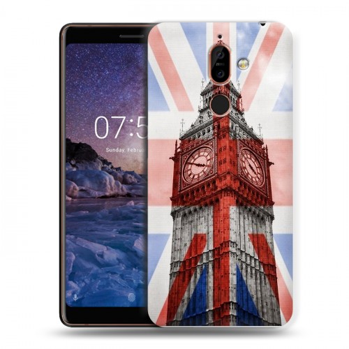 Дизайнерский пластиковый чехол для Nokia 7 Plus Флаг Британии