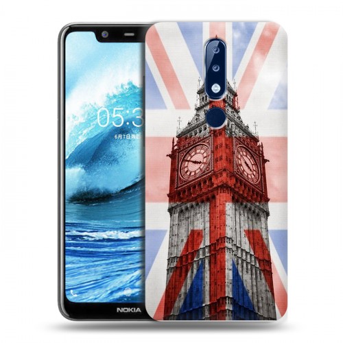 Дизайнерский силиконовый чехол для Nokia 5.1 Plus Флаг Британии