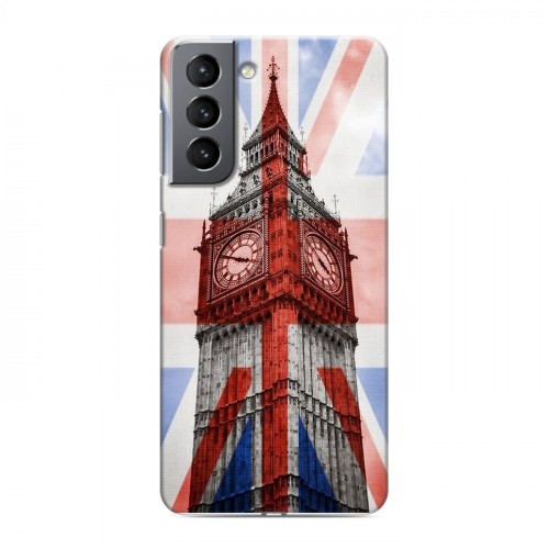 Дизайнерский пластиковый чехол для Samsung Galaxy S21 Флаг Британии