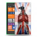 Дизайнерский пластиковый чехол для Nokia Lumia 730/735 Флаг Британии