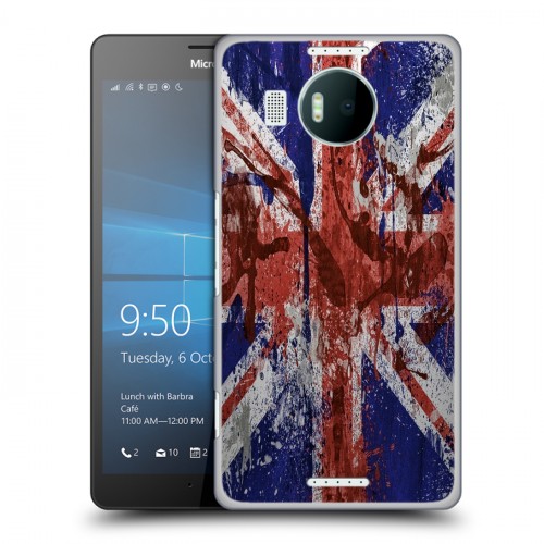 Дизайнерский пластиковый чехол для Microsoft Lumia 950 XL Флаг Британии