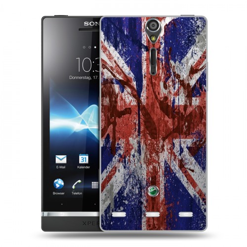 Дизайнерский пластиковый чехол для Sony Xperia S Флаг Британии