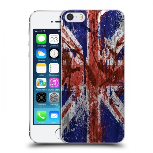 Дизайнерский пластиковый чехол для Iphone 5s Флаг Британии