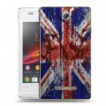 Дизайнерский пластиковый чехол для Sony Xperia E Флаг Британии