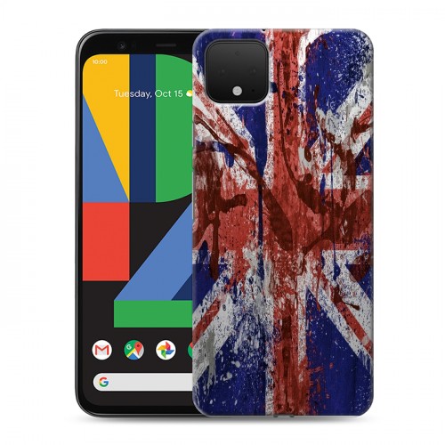 Дизайнерский пластиковый чехол для Google Pixel 4 Флаг Британии