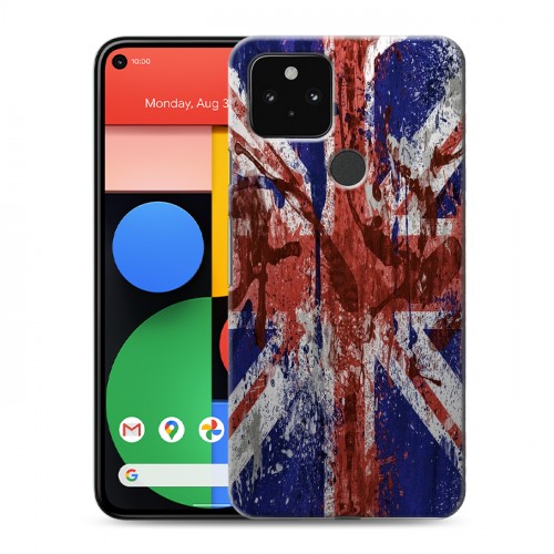 Дизайнерский пластиковый чехол для Google Pixel 5 Флаг Британии