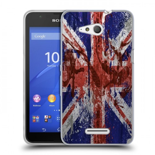 Дизайнерский пластиковый чехол для Sony Xperia E4g Флаг Британии