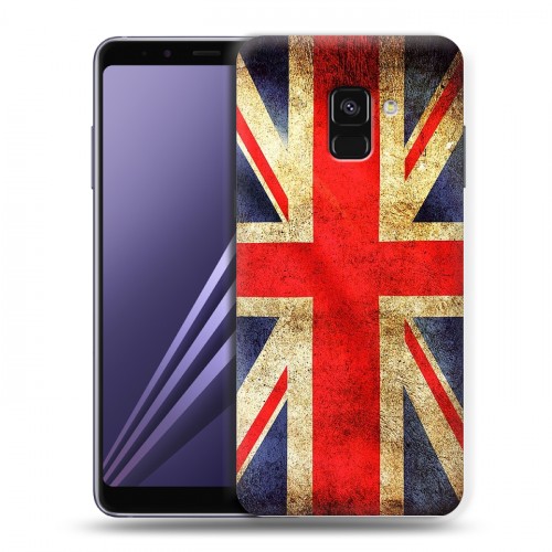 Дизайнерский пластиковый чехол для Samsung Galaxy A8 (2018) Флаг Британии