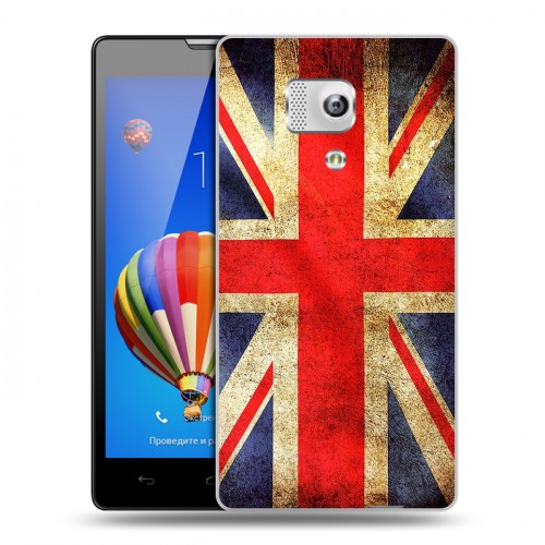 Дизайнерский силиконовый чехол для Huawei Honor 3 Флаг Британии