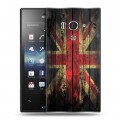 Дизайнерский пластиковый чехол для Sony Xperia acro S Флаг Британии