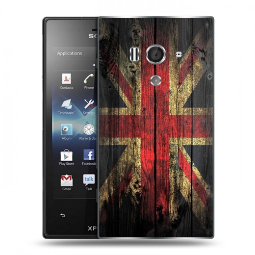 Дизайнерский пластиковый чехол для Sony Xperia acro S Флаг Британии