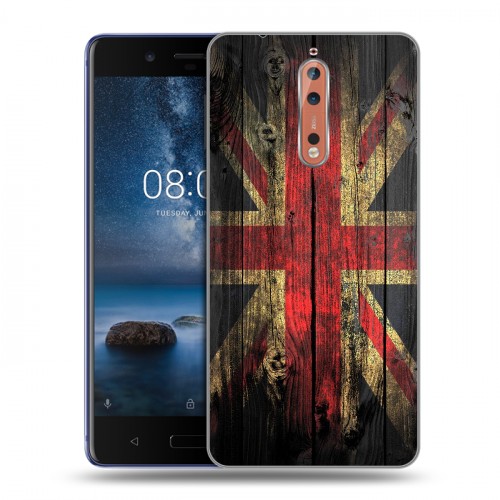 Дизайнерский пластиковый чехол для Nokia 8 Флаг Британии