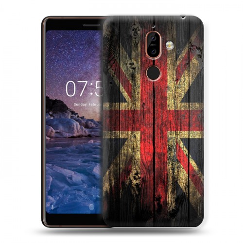 Дизайнерский пластиковый чехол для Nokia 7 Plus Флаг Британии