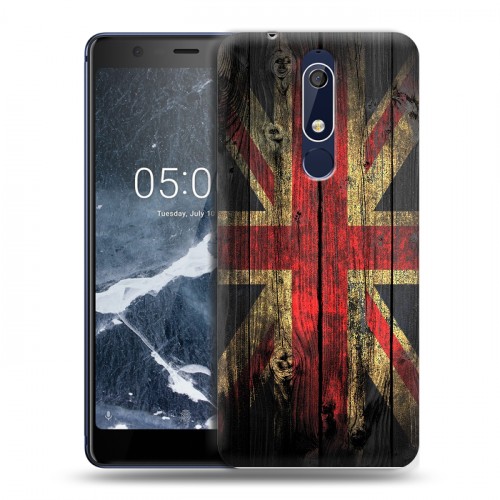 Дизайнерский пластиковый чехол для Nokia 5.1 Флаг Британии