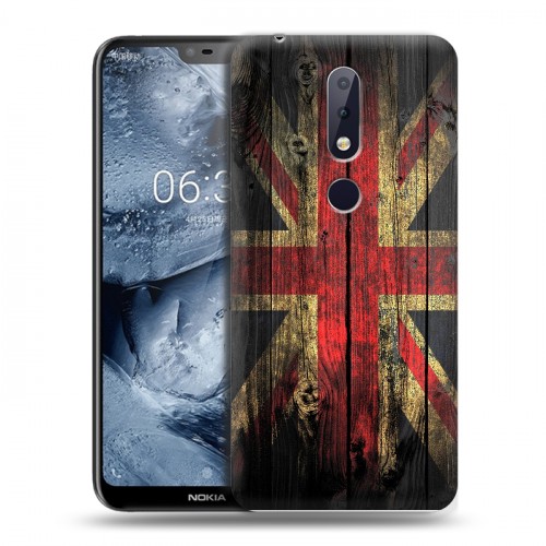 Дизайнерский пластиковый чехол для Nokia 6.1 Plus Флаг Британии