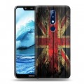 Дизайнерский силиконовый чехол для Nokia 5.1 Plus Флаг Британии