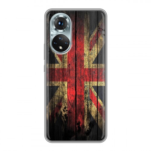 Дизайнерский силиконовый с усиленными углами чехол для Huawei Honor 50 Флаг Британии