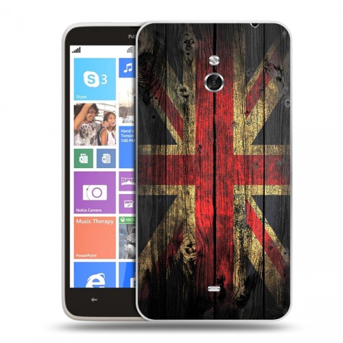 Дизайнерский пластиковый чехол для Nokia Lumia 1320 Флаг Британии