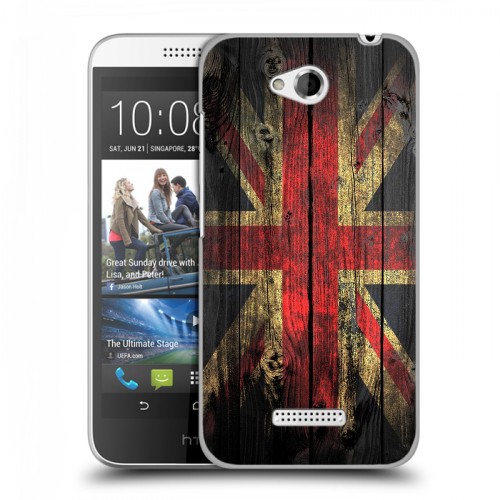 Дизайнерский силиконовый чехол для HTC Desire 616 Флаг Британии