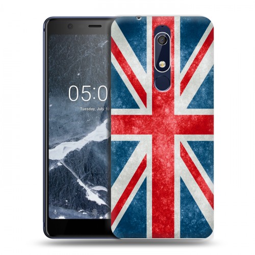 Дизайнерский пластиковый чехол для Nokia 5.1 Флаг Британии