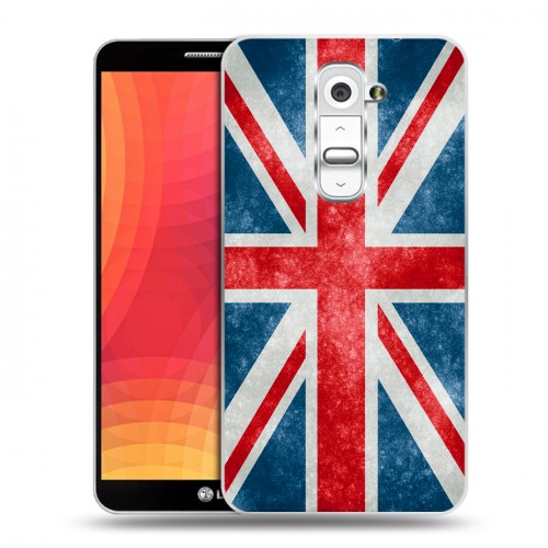 Дизайнерский пластиковый чехол для LG Optimus G2 Флаг Британии