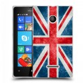 Дизайнерский пластиковый чехол для Microsoft Lumia 435 Флаг Британии