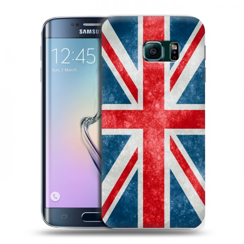 Дизайнерский пластиковый чехол для Samsung Galaxy S6 Edge Флаг Британии