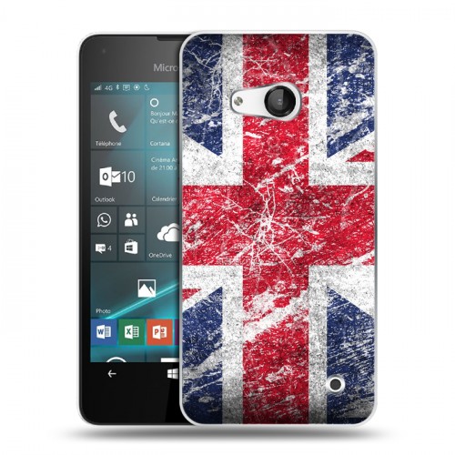 Дизайнерский пластиковый чехол для Microsoft Lumia 550 Флаг Британии
