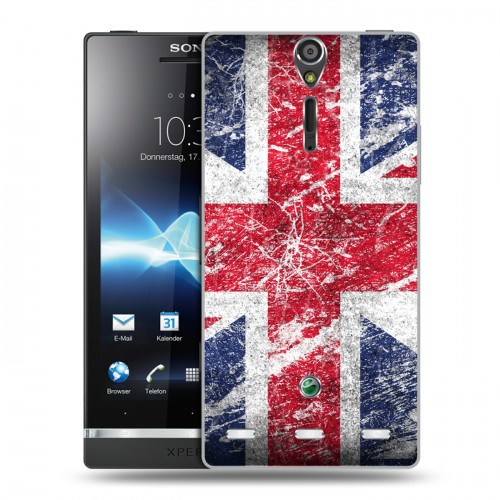 Дизайнерский пластиковый чехол для Sony Xperia S Флаг Британии