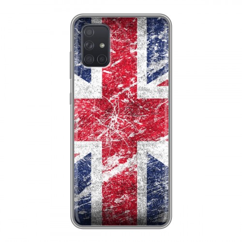 Дизайнерский силиконовый чехол для Samsung Galaxy A71 Флаг Британии
