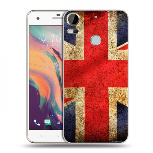 Дизайнерский пластиковый чехол для HTC Desire 10 Pro Флаг Британии