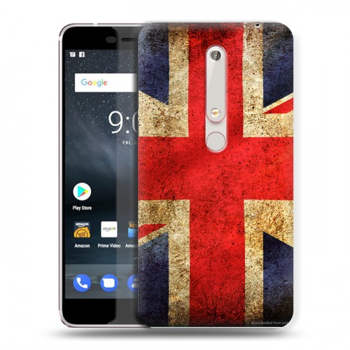 Дизайнерский пластиковый чехол для Nokia 6 (2018) Флаг Британии