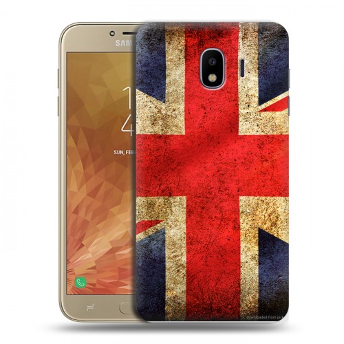 Дизайнерский пластиковый чехол для Samsung Galaxy J4 Флаг Британии