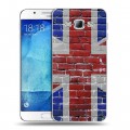 Дизайнерский пластиковый чехол для Samsung Galaxy A8 Флаг Британии