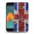 Дизайнерский пластиковый чехол для HTC 10 Флаг Британии