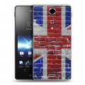 Дизайнерский пластиковый чехол для Sony Xperia TX Флаг Британии