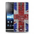 Дизайнерский пластиковый чехол для Sony Xperia S Флаг Британии