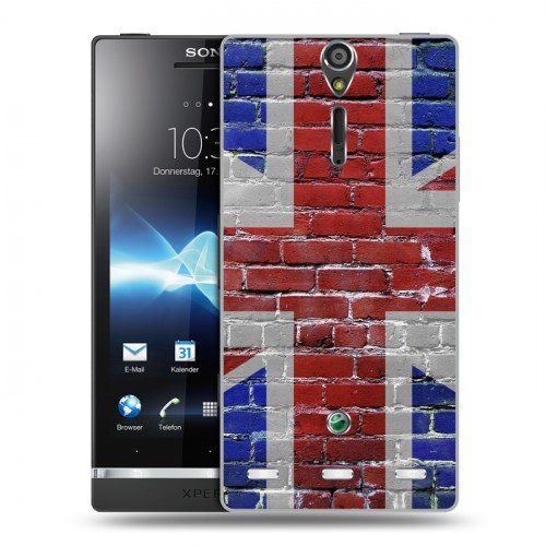 Дизайнерский пластиковый чехол для Sony Xperia S Флаг Британии