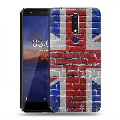 Дизайнерский силиконовый чехол для Nokia 3.1 Plus Флаг Британии