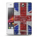 Дизайнерский пластиковый чехол для Sony Xperia E Флаг Британии