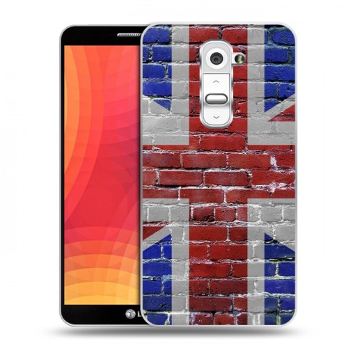 Дизайнерский пластиковый чехол для LG Optimus G2 Флаг Британии