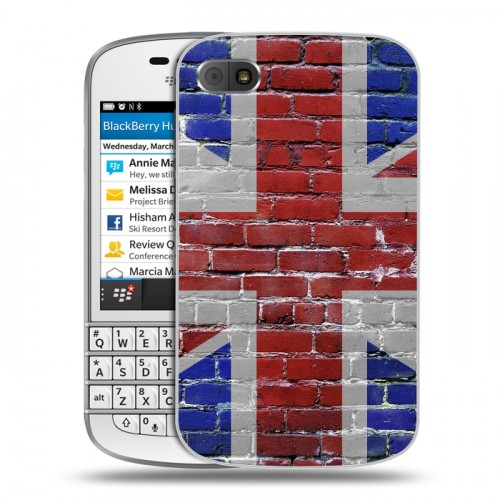 Дизайнерский пластиковый чехол для BlackBerry Q10 Флаг Британии