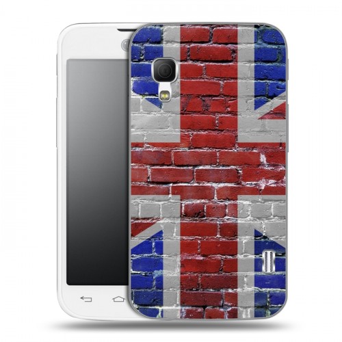 Дизайнерский пластиковый чехол для LG Optimus L5 2 II Флаг Британии