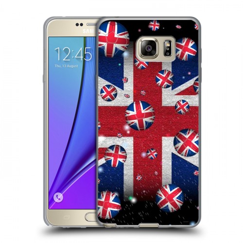 Дизайнерский пластиковый чехол для Samsung Galaxy Note 5 Флаг Британии