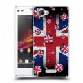 Дизайнерский пластиковый чехол для Sony Xperia L Флаг Британии