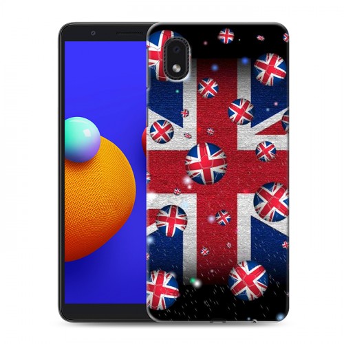 Дизайнерский пластиковый чехол для Samsung Galaxy A01 Core Флаг Британии