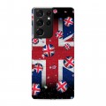Дизайнерский пластиковый чехол для Samsung Galaxy S21 Ultra Флаг Британии